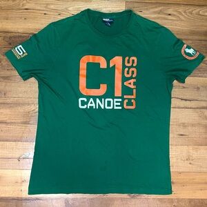 Vintage Polo Ralph Lauren C1 Class Canoe Team Challenge T Shirt. XL. Custom Fit